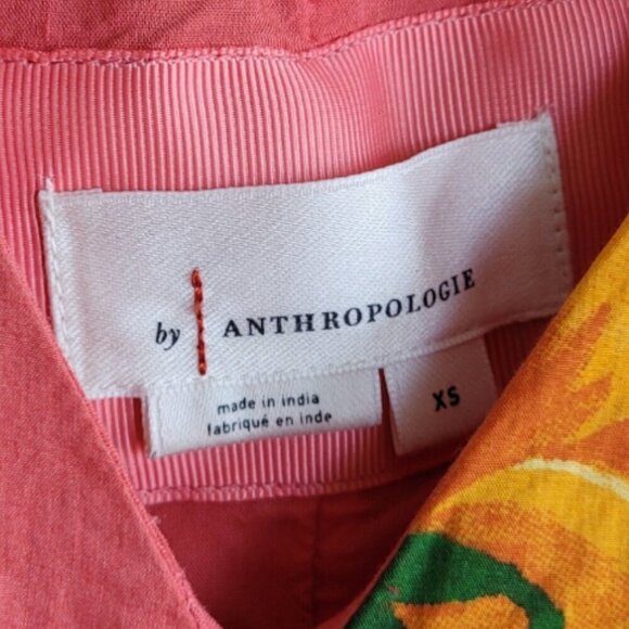 Pink Long-Sleeve Cottagecore Dress by Anthropologie - Picture 9 of 15